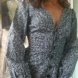 Free People Floral Blouse